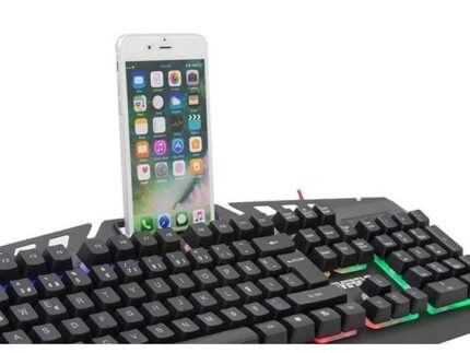 Everest KMX-99 Rainbow LED Aydınlatmalı Q Gaming Klavye & USB Mouse Set – Siyah